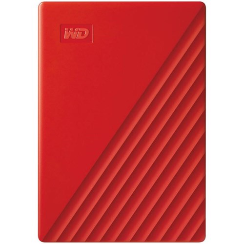 WD My Passport 4TB Portable Hard Drive USB 3.0 [2019] (Red)