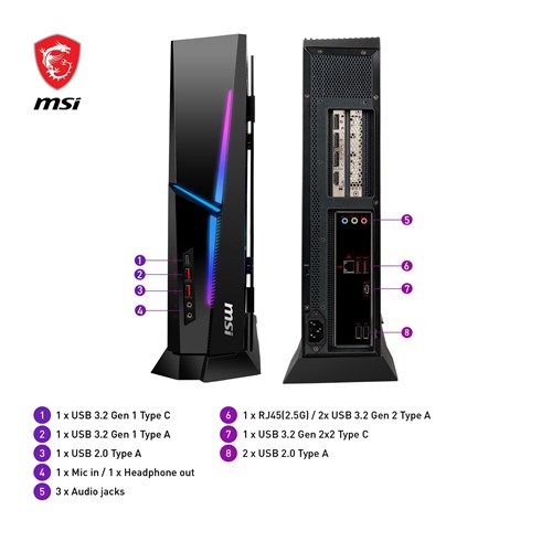 MSI MPG Trident AS 14NUC7-657AU Gaming Desktop (14th Gen Intel i7)[GeForce RTX 4060]