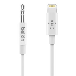 Belkin Lightning to Audio 3.5mm Cable [0.9m] (White)