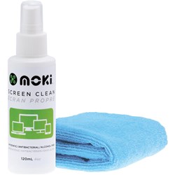 Moki Clean Screen 120ml with Chamois Maxi