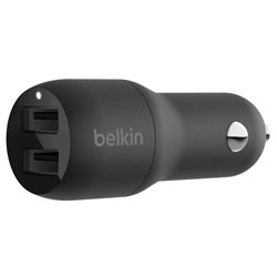 Belkin Dual USB-A Charger 24W (Black)
