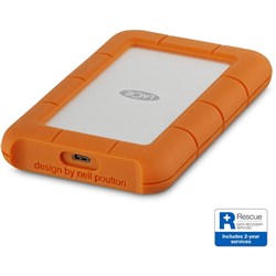 LaCie Rugged 2TB USB-C Portable Hard Drive