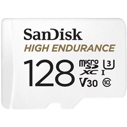 SanDisk High Endurance MicroSDXC 128GB Memory Card