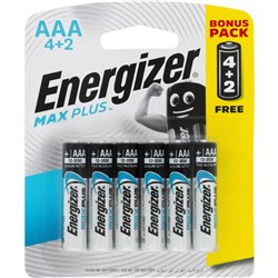 Energizer Max Plus AAA Batteries (4+2 pk)