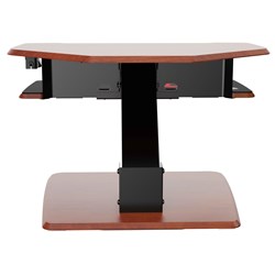 Eureka Ergonomic Height Adjustable Gaming  Sit Stand Office Desk 28'' (Chocolate)