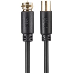 XCD Essentials F-Type to Pal Male Coaxial Cable 2M