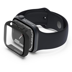 Belkin Tempered Glass Screen Protector for Apple Watch 45mm 4/5/6/SE/SE2/7/8 & 9 (Black)
