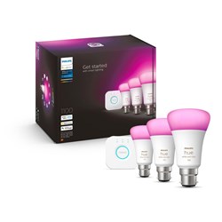 Philips Hue B22 A60 Colour Bluetooth Starter Kit [2022]