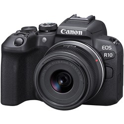 Canon EOS R10 Mirrorless Camera with RFS 18-45STM Lens