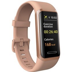 Ryze ELEVATE Fitness & Wellbeing Smart Watch with Alexa (Rose Gold/Pink)