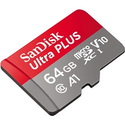 SanDisk Ultra Plus microSDXC 64GB Memory Card