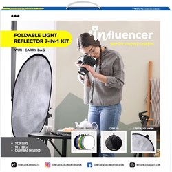 Influencer Foldable Light Reflector 7-in-1 Kit