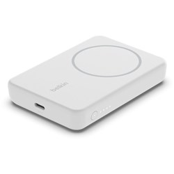 Belkin BoostUp Charge Magnetic Wireless Power Bank 5K + Stand (White)
