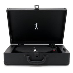 Flea Market Suitcase Turntable Player (Black) [Large]