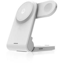 STM Charge Tree Magnetic 3-in-1 Wireless Charging Stand (White)