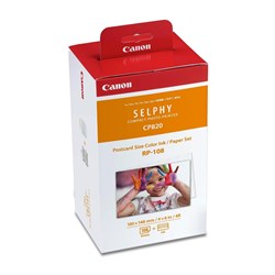 Canon RP-108 High-Capacity Colour Ink/Paper Set for Selphy