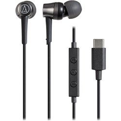 Audio Technica USB-C In-ear Headphones (Black)
