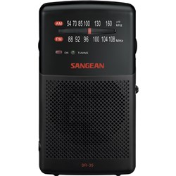 Sangean SR-35 BLACK Handheld Portable AM/FM Radio with Speaker