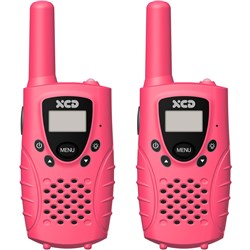 XCD 0.5W UHF CB Handheld Radio 2 Pack (Pink)