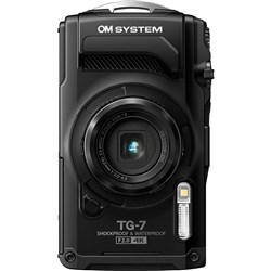 OM System TG-7 Tough Digital Camera (Black)