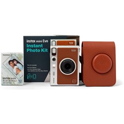 Fujifilm Instax Mini EVO Instant Photo Kit (Brown)