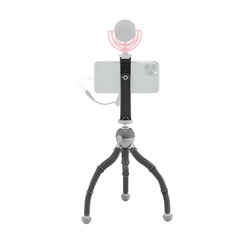 Joby PodZilla Medium Tripod Kit with Phone GripTight 360 (Grey)