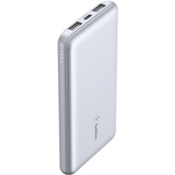 Belkin BoostUp Charge 10K 3 Port Power Bank with Cable (Light Blue)