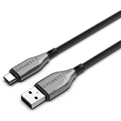 Cygnett Armoured USB-C to USB-A Cable 3M (Black)