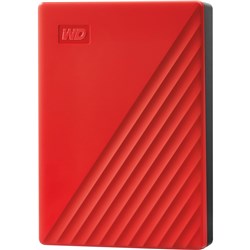 WD My Passport® 6TB Portable HDD Storage (Red)