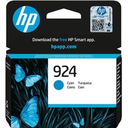 HP 924 Original Ink Cartridge (Cyan)