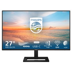 Philips 27E1N1600AE 27' QHD 100Hz IPS Monitor with USB-C and Speaker