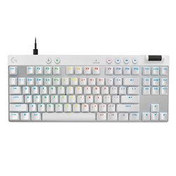 Logitech G PRO X TKL RAPID Tenkeyless Gaming Keyboard with Magnetic Analog Switches (White)