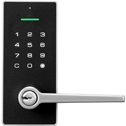 Yale Libi Keyed Lever Door Lock (Satin Nickel)