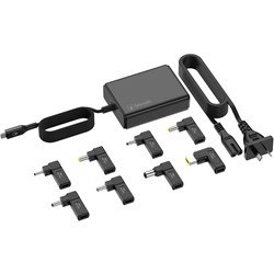 Bonelk Long-Life 100W GaN Multi-Device Laptop Charger. In-Built Cable - 1.5m (Black)