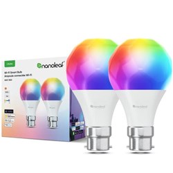 Nanoleaf Essentials B22 Wi-Fi Bulb (2 Pack) [Matter Compatible]
