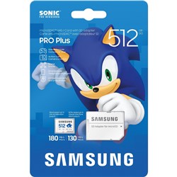 Samsung PRO Plus Sonic the Hedgehog™ 512GB MicroSD Card