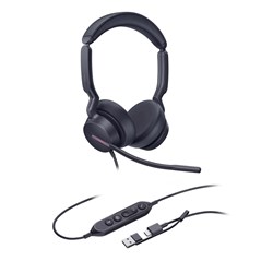 Yealink UH46-D-MS-C/A UH46 Wired MS Stereo Headset USB-C/A (Black)
