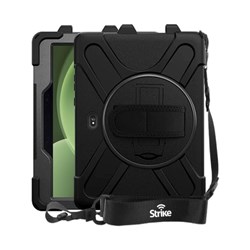 Strike CAS-STKHTA5P Rugged Case with Hand Strap & Lanyard for Samsung Galaxy Tab Active5 Pro (Black)