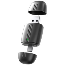 Laser Wireless Dongle for CarPlay/Android Auto with USB-A + USB-C