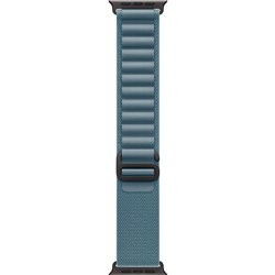 Apple Watch 49mm [Light Blue] Alpine Loop [Small] - [Black Titanium Finish]