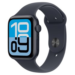 Apple Watch SE 3 44mm Midnight Aluminium Case GPS Sport Band (M/L) [2025]
