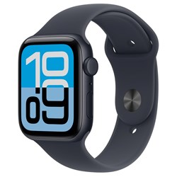 Apple Watch SE 3 44mm Midnight Aluminium Case GPS + Cellular Sport Band (M/L) [2025]