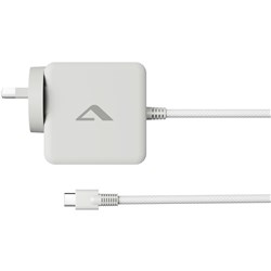 ALOGIC Rapid Power 65W Wall GaN Charger with Fixed USB-C Cable (White)
