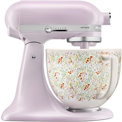 KitchenAid KSM156 4.7L Artisan Stand Mixer with Ceramic Floral Bowl