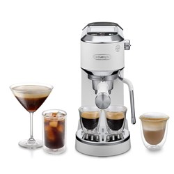 De'Longhi EC890BK Dedica Duo with Cold Brew Coffee Machine (White)