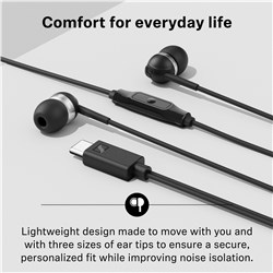 Sennheiser CX 80U Wired USB-C In-Ear Headphones (Black)