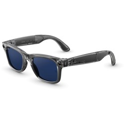 Ray-Ban | Meta Wayfarer Gen 2 AI Glasses (Shiny Transparent Grey/Transitions Sapphire)