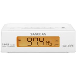 Sangean RCR-5 AM/FM Clock Radio (White)
