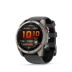 Garmin Fenix 8 Pro 51mm AMOLED Sapphire Edition Titanium with Graphite + Black Band