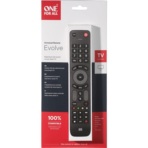 One For All Evolve TV Universal TV Remote